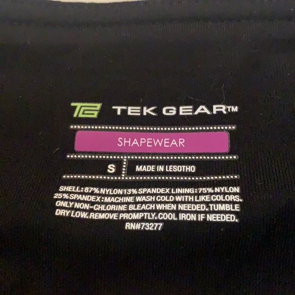 Tek Gear Shape Wear Black Ruched Ankle Leggings - Picture 3 of 5